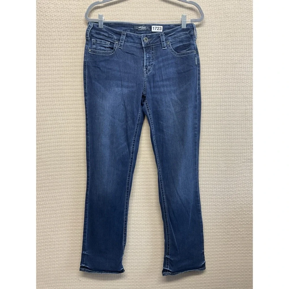 Silver Aiko‎ Mid Slim Boot  Jeans Womens Size 30 x31 Blue Excellent
